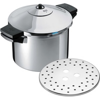 KUHN RIKON Schnellkochtopf/Dampfkochtopf DUROMATIC® Inox Seitengriffmodell, 6 Liter/22 cm, Induktion, Edelstahl