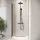Badplaats Essos Walk-In-Dusche 40 x 200 cm Schwarz Grauglass