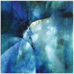 Wandbild ARTLAND "Komposition in blau", blau (farbe bild(er): blau), B:70cm H:70cm, Bilder, als Alubild, Outdoorbild, Leinwandbild in verschied. Größen