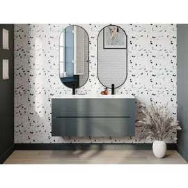 vente-unique Waschbeckenunterschrank 2 Schubladen 120 x 55 x 45,5 cm Grau