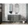 vente-unique Waschbeckenunterschrank 2 Schubladen 120 x 55 x 45,5 cm Grau