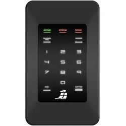 DIGITTRADE HS256S externe Festplatte 1TB SSD, 256-Bit AES Hardware Verschlüsselung, 2- Faktor Authentisierung mit Smartcard und PIN Eingabe