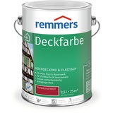 Remmers Deckfarbe 2,5 l schwedischrot seidenmatt