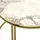 [en.casa] Aulum Weiß/Gold Marmor 50 x 80 x 50 cm