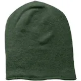 Mississhop 381 Feinstrick Kaschmir-Gemisch Beanie Mütze Slouch/XXL Schal/Handschuhe Dunkelgruen Einheitsgroesse Muetze