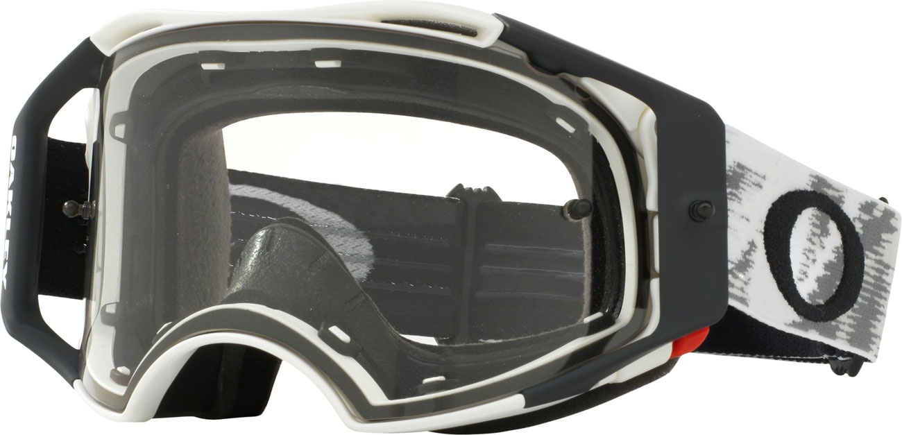 Oakley Airbrake MX, lunettes de protection - Blanc Mat Net