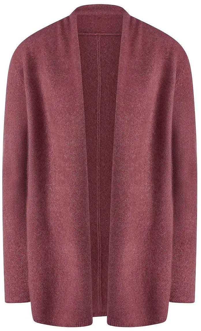Long-Strickjacke aus Kaschmir include pink, 40