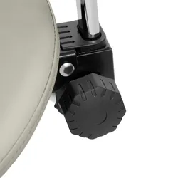 physa Sattelstuhl - 55 - 69 cm - 150 kg - Grau/Silbern