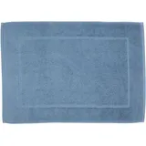 Framsohn 2er Set: Zwirnfrottier Badematte "Easy" in Niagarablau (L) 70 x (B) 50 cm | Gr.: onesize