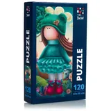 Roter Käfer Puzzle Kleine Puppe mit Pferd DT100-03