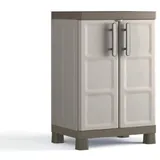 Keter Excellence Kunststoffschrank, niedrig, beige/Taupe, 65 x 45 x 97 cm