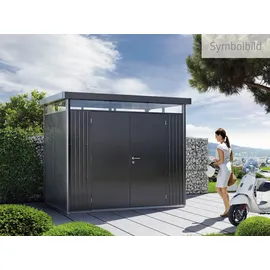 Biohort HighLine H4 2,75 x 2,75 m dunkelgrau-metallic Doppeltür