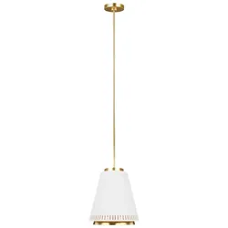 Carter 1-flammige Pendelleuchte - Stil B - Mattweiß