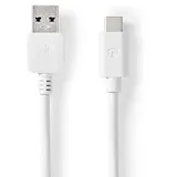 Nedis USB-A auf USB-C 100 m Weiß