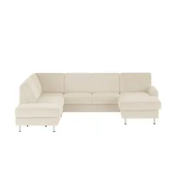 meinSofa Wohnlandschaft Mit verschiedenen Funktionen verfügbar Jana , creme , Maße (cm): B: 309 H: 87 T: 235.0
