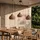 LUCANDE Außenleuchte Rattan 100 x 100 x 24 cm 3-flg. beige