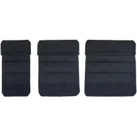 varivendo BH-Verlängerung 3er Set 32, 45, 57 mm schwarz (Stück, 3 St), BH-Verlängerung, BH-Extender, BH-Verlängerungsstück, BH-Erweiterung, B schwarz 32, 45, 57mm