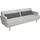 SalesFever 3-Sitzer Sofa Webstoff Grau - natur),