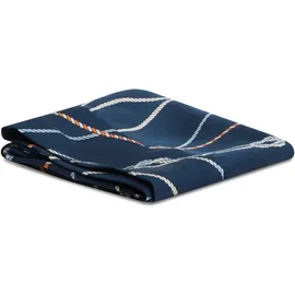 Tommy Hilfiger Tuch aus reiner Seide mit Logo-Schriftzug, Blau, 1