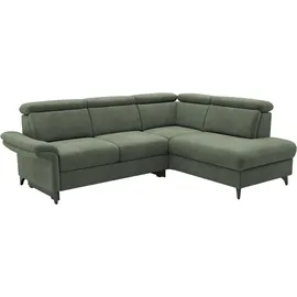 sit&more Ecksofa SIT & MORE "Glendale, L-Form", jungle, B:247cm H:84cm T:193cm, 90% Polyester, 10% Polyamid, Sofas, Ecksofa, inkl. Kopfteilverstellung, wahlweise mit Vorziehsitz und Bettkasten