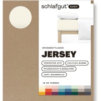 SCHLAFGUT Easy Jersey 90 x 200 - 100 x 200 cm yellow light