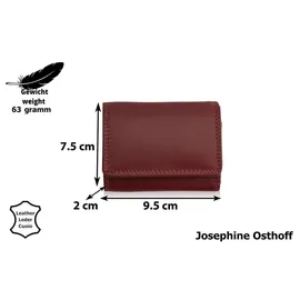 Josephine Osthoff Handtaschen-Manufaktur Josephine Osthoff Geldbörse unisex Portemonnaie bordeaux