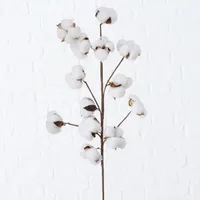 Boltze PureDay Deko-Zweige, 2-tlg., Baumwolle Kunstblumen & Pflanzen