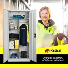 Proregal ELEPHANT Aktenschrank 180x80x40 cm Lichtgrau