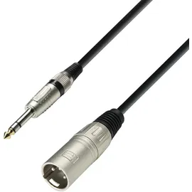 Adam Hall Cables 3 STAR BMV 0100 Symmetrisches Kabel XLR Male auf Klinke TRS | 1 m