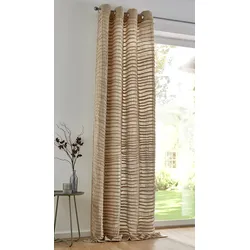 Vorhang »Crinkle allover«, (1 St.), weicher Musseiin, lichtdurchlässig, handmade, natur, , 52615734-3