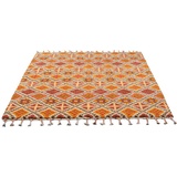THEKO Wollteppich »Marmoucha«, rechteckig, echter Berber Teppich, reine Wolle, handgeknüpft, auch als Läufer, orange