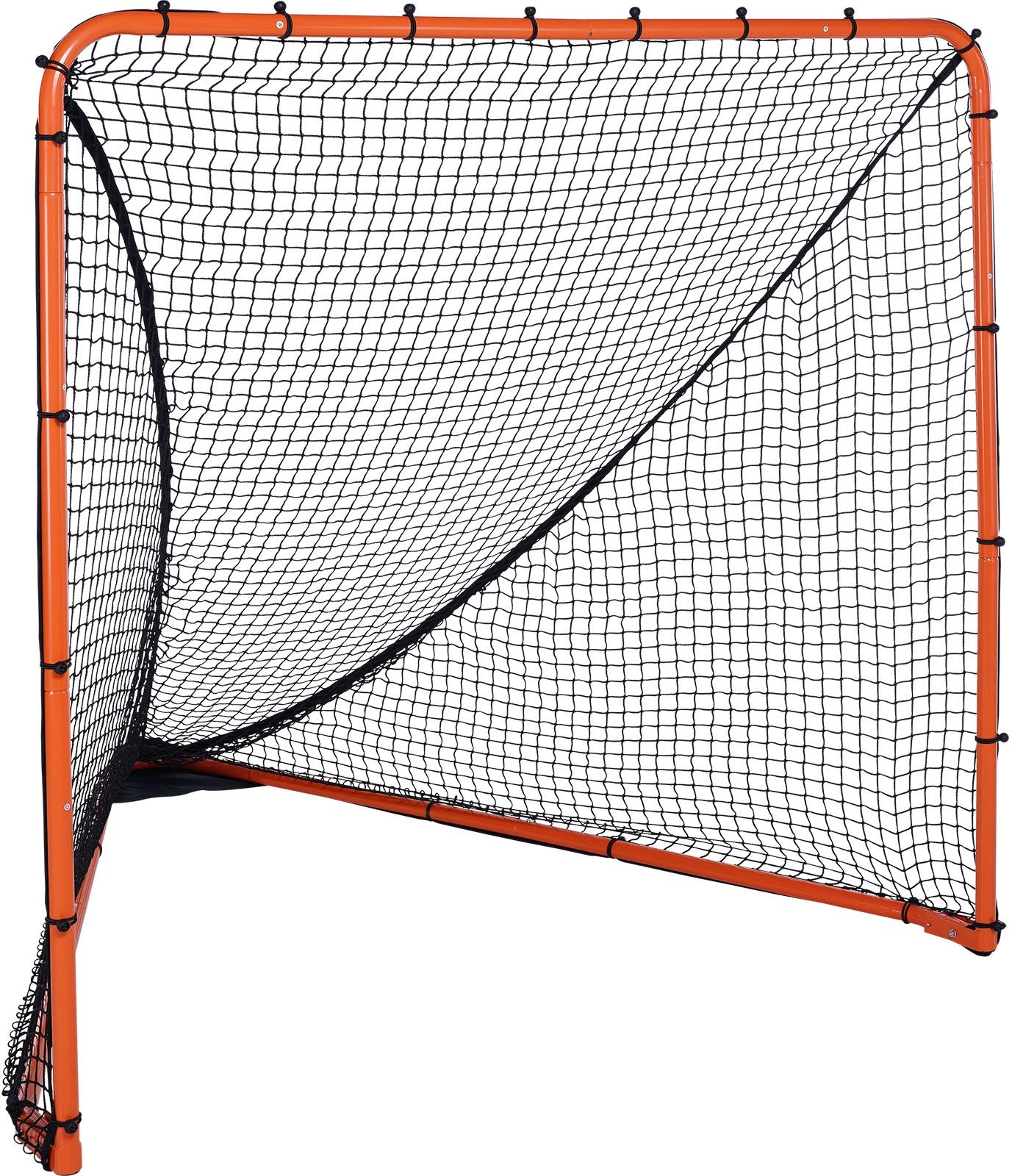 VEVOR Lacrosse-Tor, 6' x 6' Lacrosse-Netz, faltbare tragbare Hinterhof-Lacrosse-Trainingsausrüstung, Stahlrahmen-Trainingsnetz, schnell und einfach aufzubauendes Lacrosse-Tor, perfekt für das Training