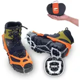 Veriga Mount Track Schuhkrallen Eiskrallen Steigeisen Schuhketten Spikes Schneeschuhe orange 41/45