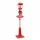 vidaXL Weihnachtsstraßenlampe mit Laterne 40,5 x 40,5 x 180 cm Rot