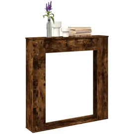 vidaXL Kaminumrandung Räuchereiche 100x20x100 Cm Holzwerkstoff Vidaxl