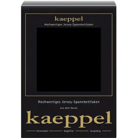 KAEPPEL Spannbettlaken Jersey 90-100 x 200 cm schwarz