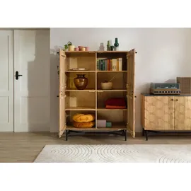 MASSIVMOEBEL24.DE Highboard 110 x 150 x 40 cm Beige