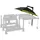 MATRIX FISHING Pro Bait Regenschirm - Black / Yellow - 75 x 75 cm