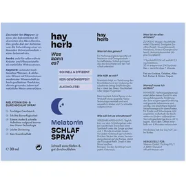 hay herb Melatonin Spray 30 ml
