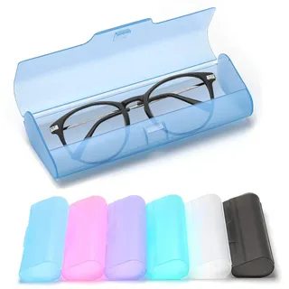 FZSECRIU 6 Stücke Brillenetui Hardcase, Brillenetui Schmal, Brillenetui Hardcase Bunt, Brillenetui Hartschale, Brillenetui Sonnenbrille,brillenetui damen,brillenetui hardcase groß,brillenetui groß - Einheitsgröße