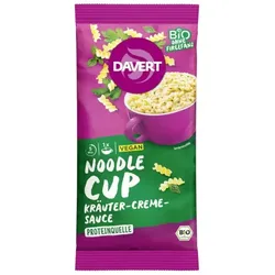 Davert Noodle-Cup Kräuter Creme Sauce bio