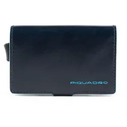 Piquadro Blue Square Kreditkartenetui RFID Leder 7 cm nachtblau