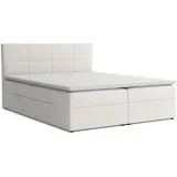 venasi BETTY Boxspringbett 180x200 mit Bettkästen H2/H3 Matratze BEIGE - Beige