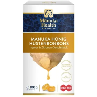 Manuka Health - Lecca lecca al miele di Manuka, zenzero e limone 100 g