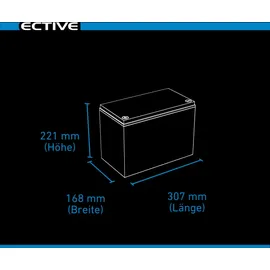 Ective LC 80L 12V LiFePO4 Lithium Versorgungsbatterie 80Ah