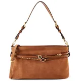 PINKO Belt Bag Classic Schultertasche Leder Brown