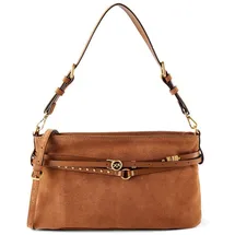 PINKO Belt Bag Classic Schultertasche Leder Brown