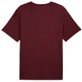 Puma M Graphics Train Logo Relaxed Tee ruby shimmer S