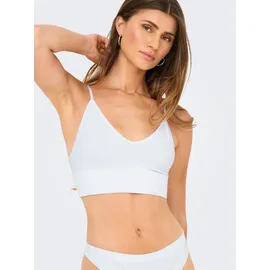 Only ONLVICKY RIB S-L V-NECK 3-PACK TOP NOOS Bustier Weiß S