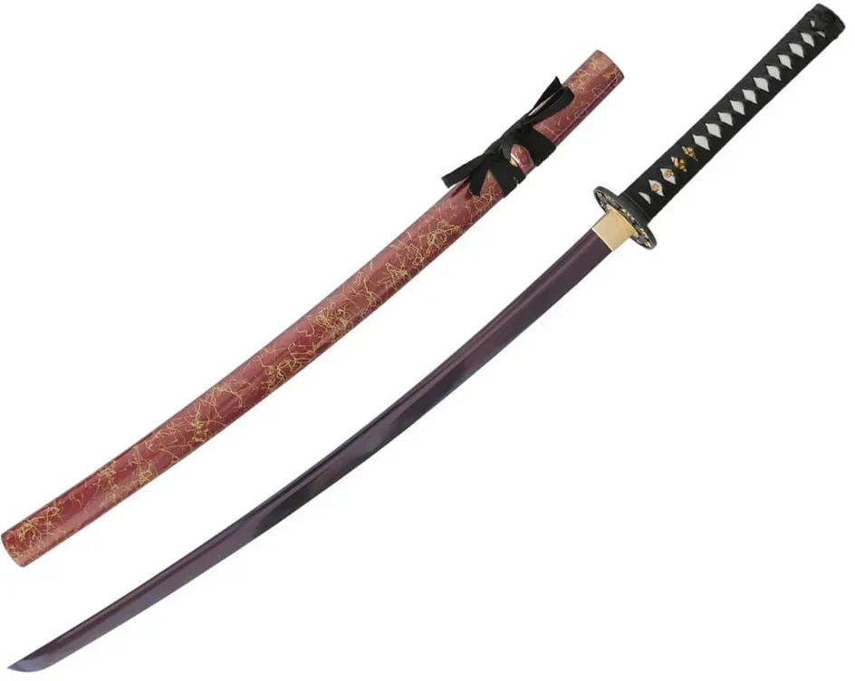 Red Samurai Katana mit roter Klinge